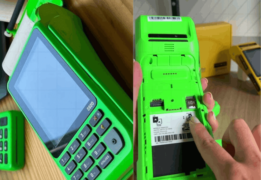Chip na maquininha ton t3 smart